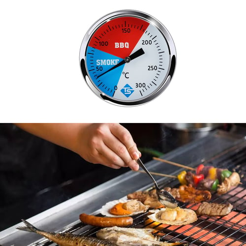 Barbecue BBQ smoker grill thermometer temperature gauge 300℃ 304 stainless-s HN 