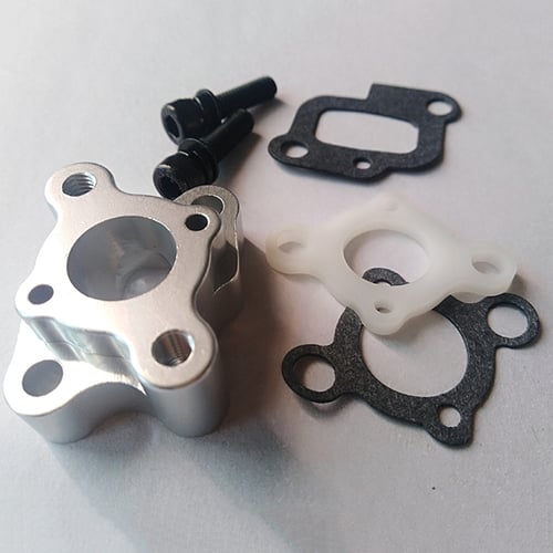 Rovan CNC Alumium Intake fit 23-30.5cc ZENOAH CY Gas for HPI KM Baja FG 