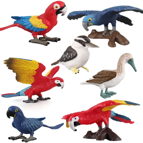 Simulation Parrot bird Figure Animal Model Miniature decoration accessories Pz 