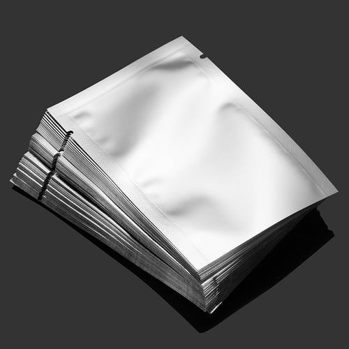 100pcs Silver Aluminum Foil Mylar Bag Vacuum  Bag Sealer Food Storage Package 