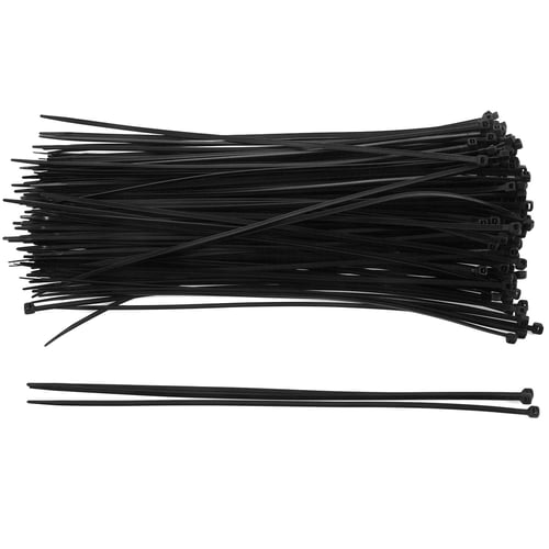 50 x CABLE TIES 200mm x 4.8mm Black