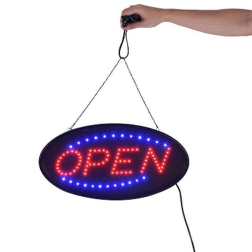 Flashing Bar Oval wine glass LED sign board new window Shop signs 