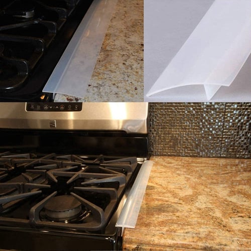 Silicone Kitchen Stove Counter Gap Oven Guard Spill Seam Slit Filler O3 
