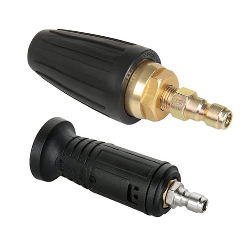 1/4 Inch Quick Connector Nozzle High Pressure Washer Rotary Adjustable Fan-Shaped Cylindrical Nozzle 