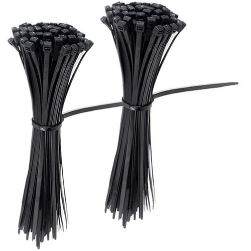 Cable Ties Self Locking Wire Zip 1000 Pack Fasten Wrap 5.5" Black Nylon 