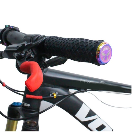 1Pair Bike Handlebar Ends Aluminum Bicycle Grip End Cap Handle Bar Plug 