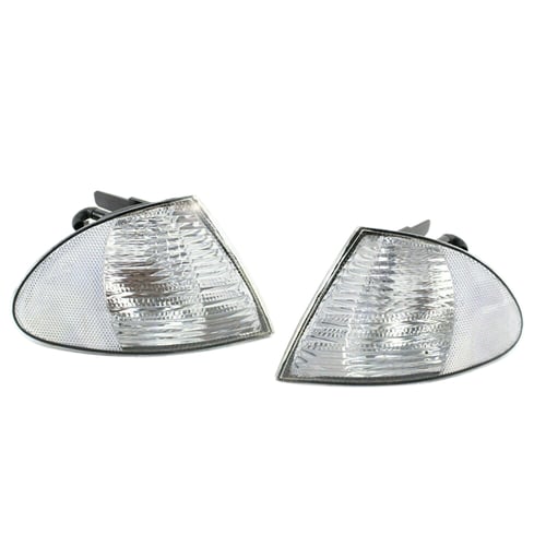 TYC Clear Corner Lights Parking Lamps PAIR fits 1999-2001 BMW 3-Series E46 4DR 