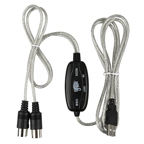 5PCS MIDI USB Cable Converter PC to Music Keyboard Adapter new 