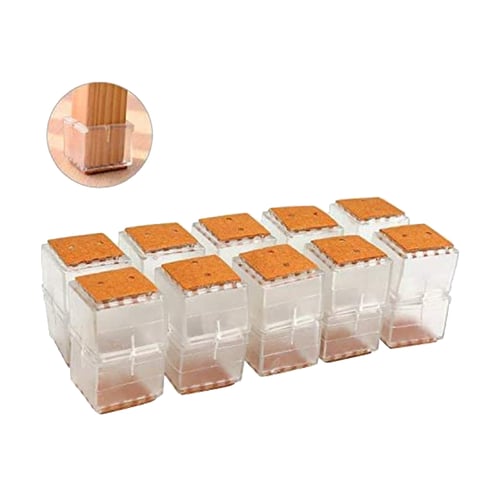 20pcs Chair Leg Pad Silicone Floor Protector Furniture Table Sofa Feet Cover 