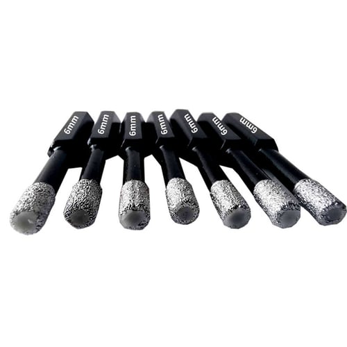 5pcs Dia 6/8/10/12/14MM Dry Drilling core Bits With Quick-fit Shank Hole Saw 