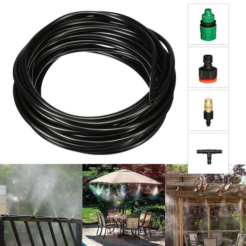 Water Mister Nozzles Set Outdoor Misting Cooling System Patio Garden Irrigation 