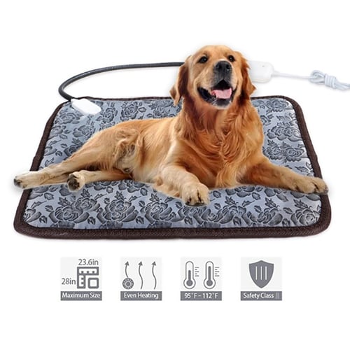 Self-Heating Dog Pad KLEOAD Non-Electric Pet Warming Pad Washable Pets Cat Bed Pet Blanket Thermal Cat and Dog Warming Bed Mat for Pets Cats Dogs in Cold Weather 