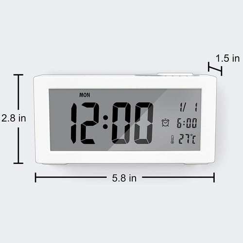 Digital Alarm Clock For Bedroom With, Auto Alarm Clock