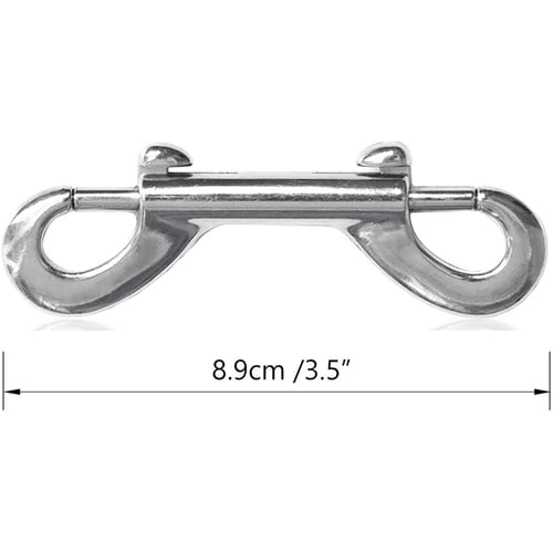 2x Double End Alloy Trigger Clip Hook Bolt Snap for Dog Water Bucket Leash 