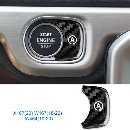 Carbon Fiber Engine Start Button Cover For Benz GLE GLS G-Class W167 X167 W464