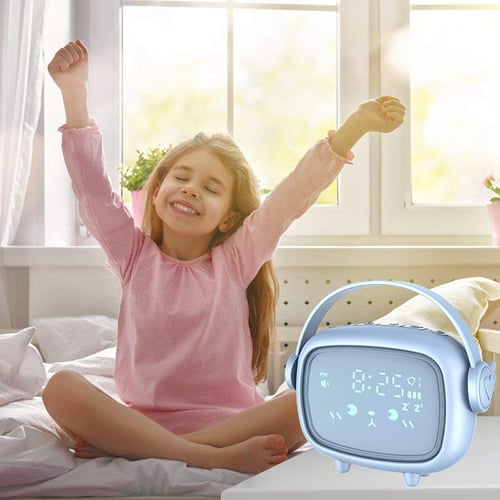 Sleep Toddlers Kids Alarm Clock with Night Light Children's Sleep Trainer 