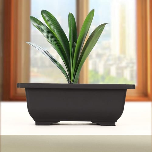 Bonsai pot Flower Pot Home Garden Decor Plastic Rectangular pot 