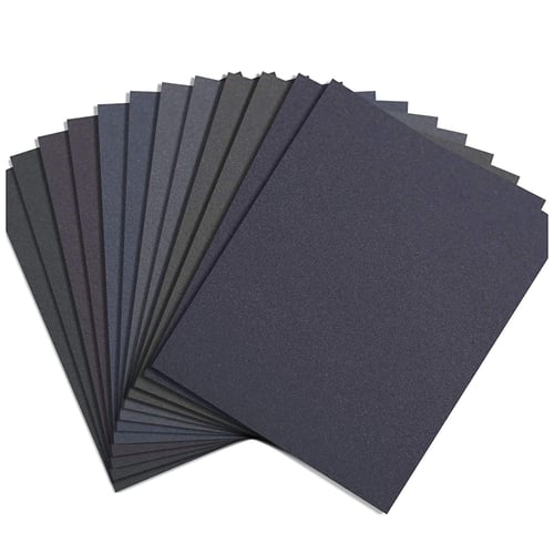 9 Inch X 11 Inch Wet or Dry Waterproof Silicon Carbide Sandpaper 80-7000 Grits 