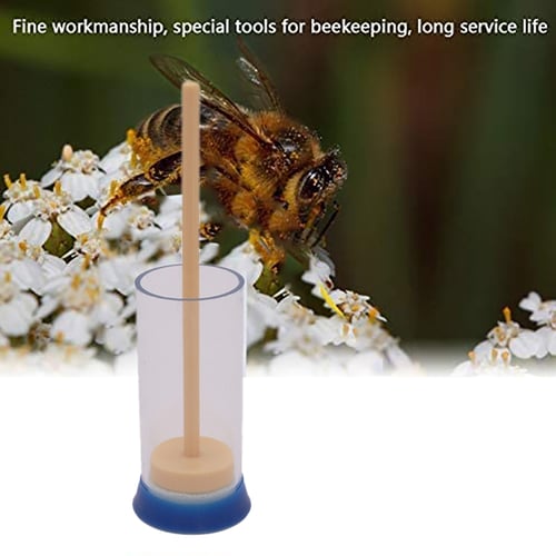 Queen Bee Marker Marking Cage Bottle & Soft Plunger Beekeeping Beekeeper Equip 