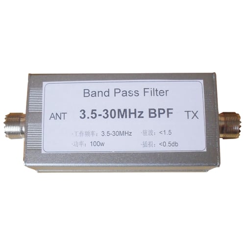 3.5-30MHz Band Pass filter BPF for Reduce shortwave interference  Ham Radio 