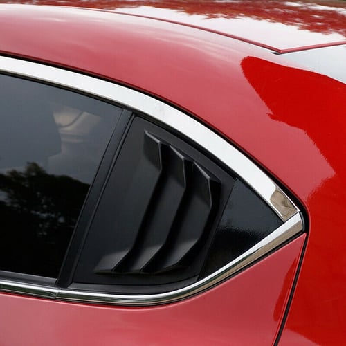 For Mazda 3 Axela 4Dr Sedan 2014-2018 Car Rear Window Side Louvers Vent Trim