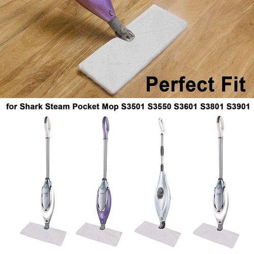 8Pack Washable Compatible Pads For Shark Steam Pocket Mop Pad S3501 S3550,S3601 
