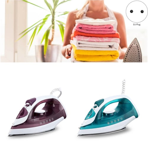 Mini Electric Garment Iron Adjustable Ceramic Soleplate Steam Clothing Appliance 