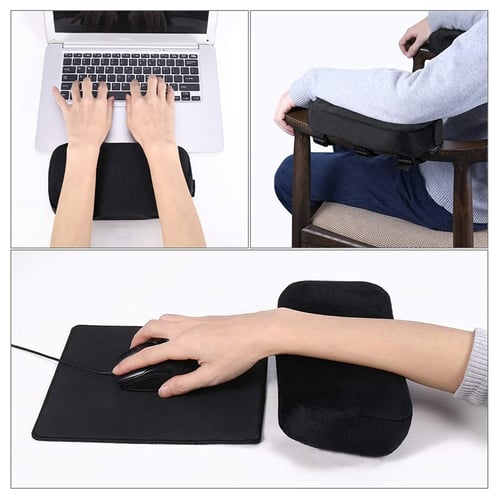 2x Memory Foam Chair Armrest Pads Elbow Pillows Cushion Pad Universal for Office 