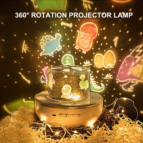 Light Projector Rotating Usb Color, Children S Night Light Table Lamps