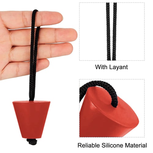 8PCS Silicone Kayak Scupper Plug Kit Canoe Drain Holes Stopper Bung Universal 