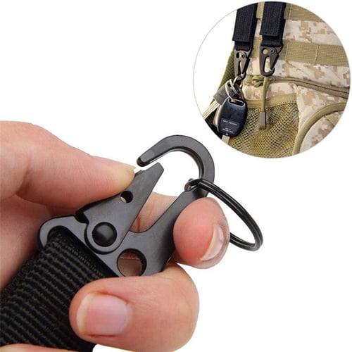 10pcs Durable  Portable  Dominators Strap Clip String Hook for Outdoor  Backpack 