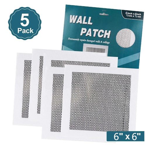 5 Pack Drywall Repair Patch Self Adhesive Wall Kit Heavy Duty Dry Hole - Wall Repair Patch Kit How To Use