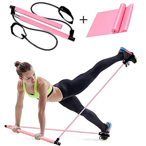 Yoga Resistance Band Pilates Stick Fitness Equipment Training Gym Workout Bar