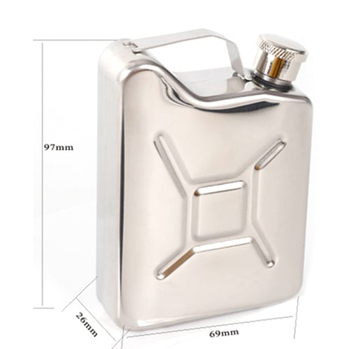 ENGRAVED LEATHER WRAPPED STAINLESS STEEL 7 OZ HIP FLASK PORTABLE WHISKEY FLAGON 