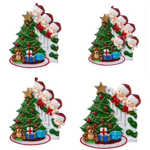 Blank DIY Name Fillable Christmas Tree Ornament 2020 Quarantine Family Xmas Gift 