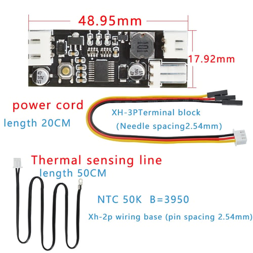 0.8A 12V PWM 4 Wire Fan Temperature Speed Controller Governor for PC Fan~ 