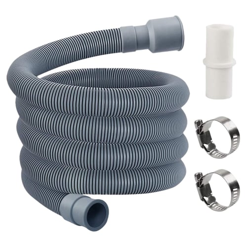 13Ft Washing Machine Dishwasher Drain Hose Outlet Water Pipe Flexible Extension 