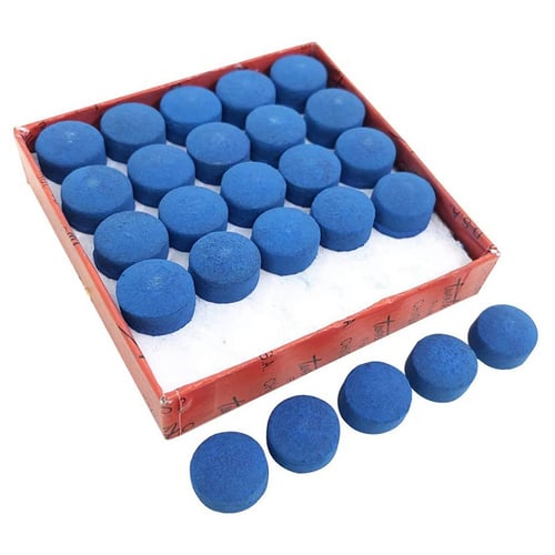 Cue Tips Billiards 50Pcs 9/10MM Blue Supplies Pool Snooker Replacement 