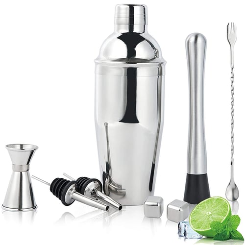 Martini Kit with Measuring Jigger and Spoon 17 Ounce Cocktail Shaker