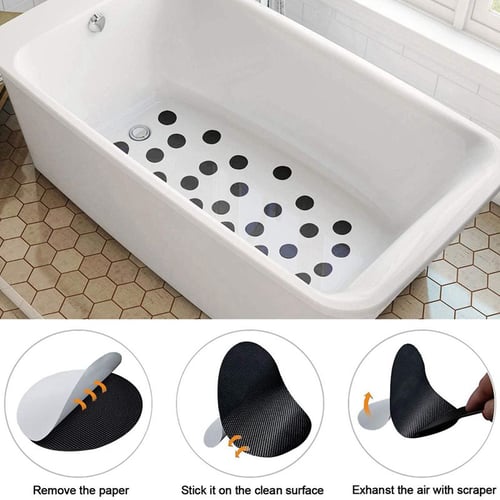 Non Slip Stickers Safety Shower Treads, How To Clean Black Bathtub Floor