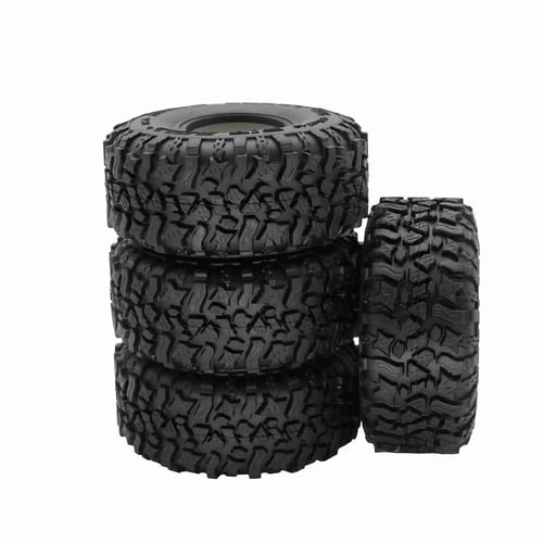 4pcs 1.9" 120mm Rock Crawler Rubber Tires Tyre For SCX10 90046 D90 TRX-4 
