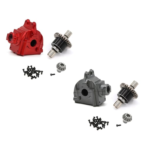 For WLtoys 144001 1/14 Model RC Car Metal Gearbox Differential Gear Accessories 