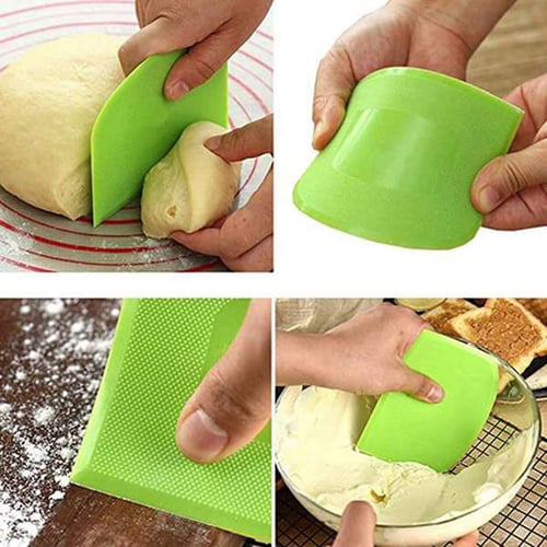 HOT Dough Cake Flexible Bowl Scraper For Kitchen Bread Making & Cake Decorating 