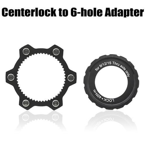 Bike Centerlock Bicycle 6-hole Bolt Adapter Center Lock Conversion Brake Disc