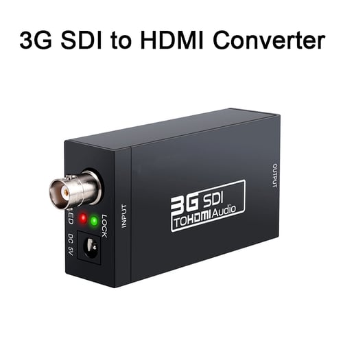 Mini HD SDI to HD/3G-SDI Converter Support 1080P Output Signals Adapter 