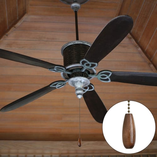 12 Pcs Ceiling Fan Chain Pulls Wooden Lighting Pull Extension For Light Lamp 12 Pcs Ceiling Fan Chain Pulls Wooden, Ceiling Fan Chain Pulled Out