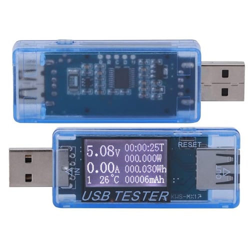 USB Digital Tester,8 in 1 Voltage Current Tester,0‑5A 0‑150W 4‑30V Voltmeter Detector,High Measurement Accuracy,High Capacity and High Power. Black 