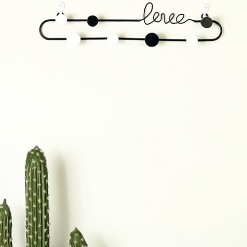 Wrought Iron Art Letter Love Home Decoration Hooks For Hanging Clothes Hat Scarf Key Hanger Rack Wall - Wrought Iron Letters Home Decor