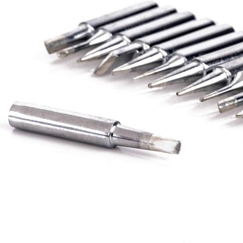 12pcs 900M-T Soldering Iron Tips Replacement for 936 937 938 969 8586 852D Soldering Station