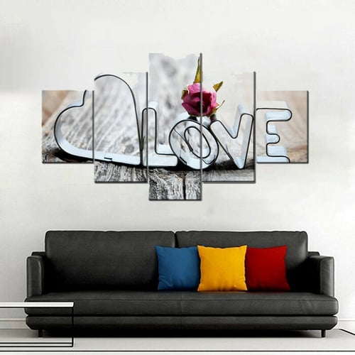 Decor Paintings Unframed 5PCS Modern Oil Painting Canvas Wall Practical 